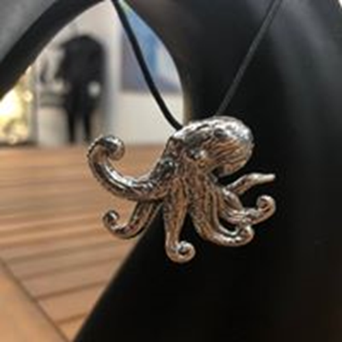 Silver Pendant - Blue-ringed Octopus (AA Exclusive)