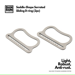 Dan Sun Saddle-shaped Serrated Sliding D-ring (2pc)
