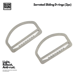 Dan Sun Serrated Sliding D-rings (2pc)
