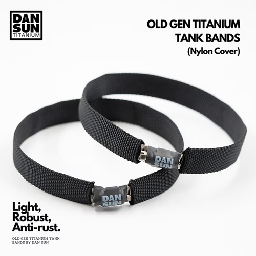 Dan Sun Titanium Tank Band 40 cu ft - Black Nylon