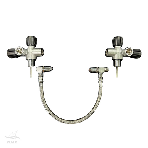 WMD Rebreather Manifold with Flexible Hose, 300bar
