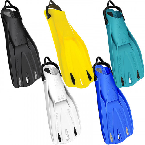 Open Heel Fins with Bungee Straps - Go Sport