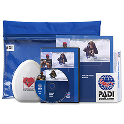 ~ Padi Rescue Diver Ultimate Crew Pack With Pocket Mask & Dvd