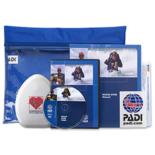 ~ PADI Rescue Diver Ultimate Crew Pack with Pocket Mask & DVD