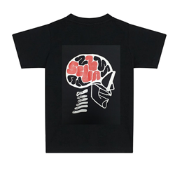 ~ Tee Shirt - Scuba On The Brain - Small Mens