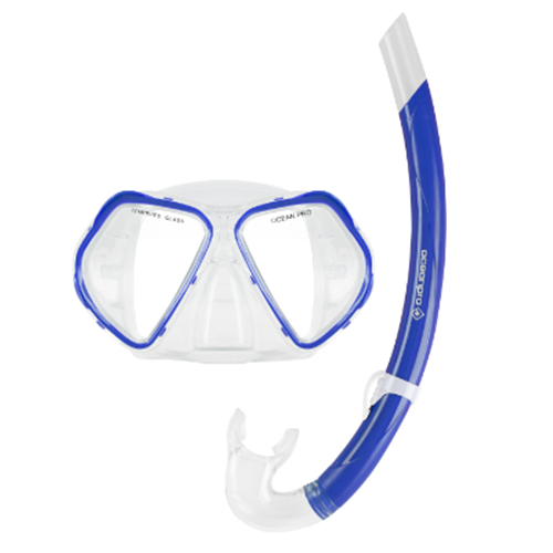 Cruz Mask & Snorkel Set - Blue